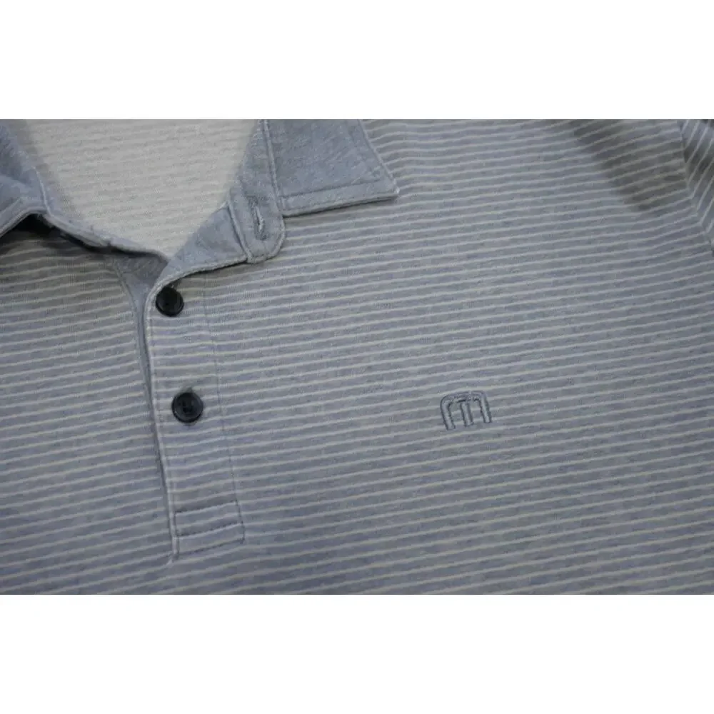 Travis Mathew Golf Polo Striped Pima Poly Stretch Golf Shirt Mens Size 2XL XXL - Picture 6 of 11